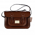 12.5-inch Classic Satchel Chestnut Brown
